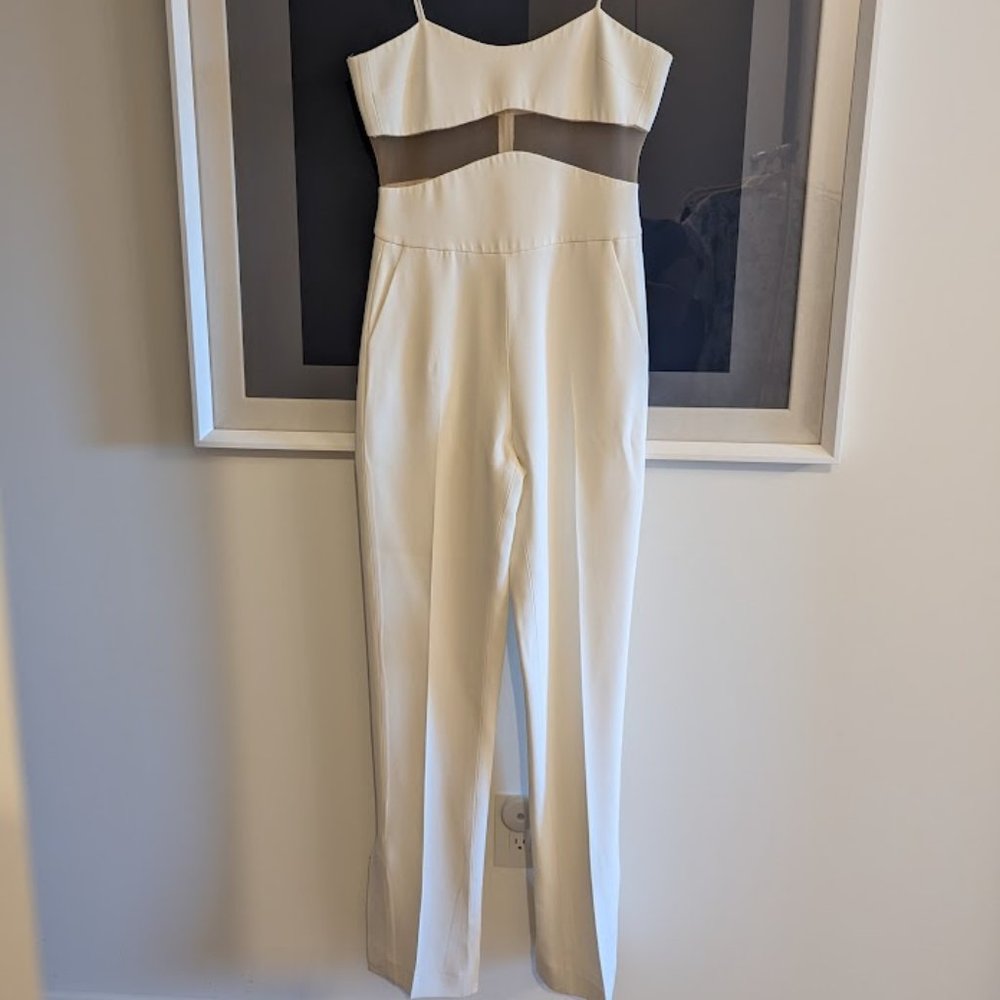 David Koma Linear Midriff Jumpsuit